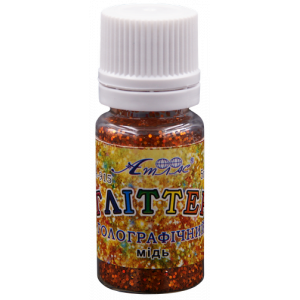 Glitter Holograph. "Atlas" /AS-2010, A-915/ Copper 5 g, in layer. jars (1/6)