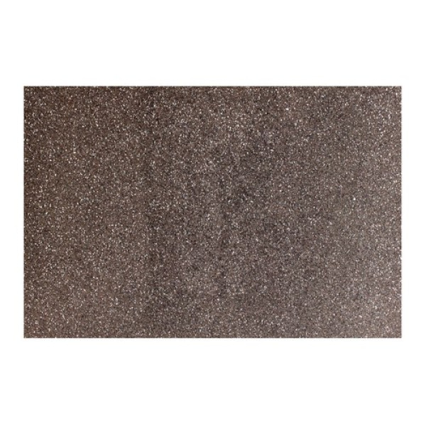 Flexica (foamiran) with glitter "WB" /8958/ 20*30cm, GRAPHITE, 2mm (10 sheets/pack) (1/100)