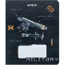 Тетрадь уч. "Kite" 12л.# /K24-232-3/ "Милитари" гиб. лак + УФ лак (25/600)