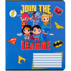 Тетрадь уч. "Kite" 12л.# /DC24-232/ "DC Justice League" софт тач + УФ лак (25/600)