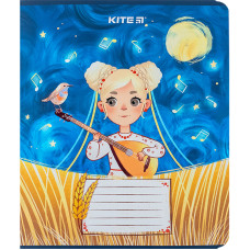Тетрадь уч. "Kite" 12л.# /K24-232-2/ "UA Красотки" софт тач + УФ лак (25/600)