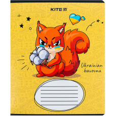 Тетрадь уч. "Kite" 12л.== /K24-234-2/ "Храбрые животные" гибр. лак + УФ лак (25/600)