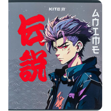 Тетрадь уч. "Kite" 24л.# /K24-238/ "Kite Anime" софт тач + УФ лак (20/320)