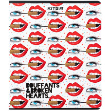 Тетрадь уч. "Kite" 48л.# /K24-259-1/ "Bouffants & Broken Hearts" гиб. лак + УФ лак (10/200)