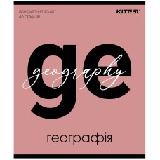 Тетрадь уч. "Kite" 48л.# /K24-240-5/ ПРЕДМЕТКА софт т.УФ лак,Letters география (8/192)