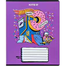 Тетрадь уч. "Kite" 18л.== /HW24-237/ "Hot Wheels Skate" гиб. лак + УФ лак (20/400)