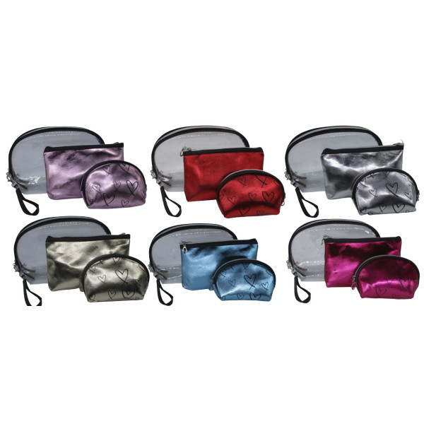 Penal space. set "3 in 1" /1251/ "Shiny" 25*17*8cm; 20*13 cm; 15*10*5cm mix6 (1/12)