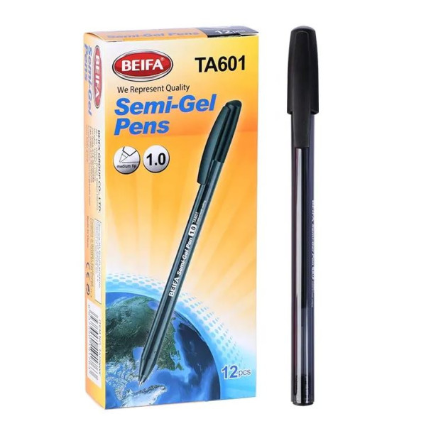 Oil pen "BEIFA" /TA601/ 1mm, black (12/1728)