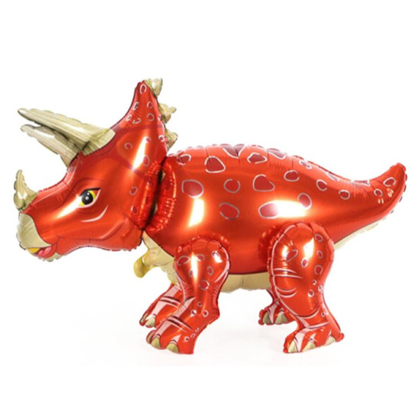 Ball foil stand "Pelican" /836601/ orange dinosaur 57*92cm (1/10)