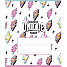 Тетрадь уч. "Школярик" 24л.== /3527L/ "I'm unique" глитер (девочка) (25/200)