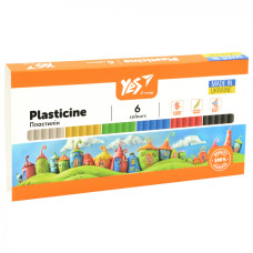 Пластилин 6 цв. 120г "Yes" /540686/ "Orange Line" (1/40)
