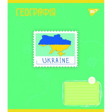 Тетрадь уч. "YES" 48л.# /766778/ "ПРЕДМЕТКА - ГЕОГРАФИЯ (Ukraine forever) выб.гибрид.лак (5/200)
