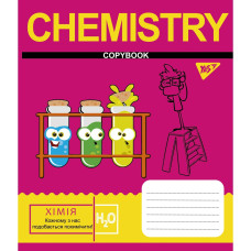 Тетрадь уч. "YES" 48л.# /765705/ "ПРЕДМЕТКА - ХИМИЯ (Cool school subjects) выб.гибрид.лак (5/200)