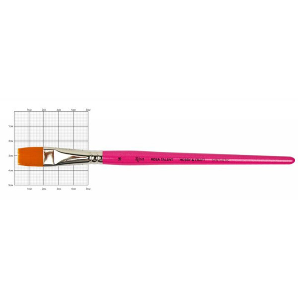 Flat synthetic brush for decoration "ROSA TALENT" HOBBY & CRAFT, 16, k.r. (1/12)