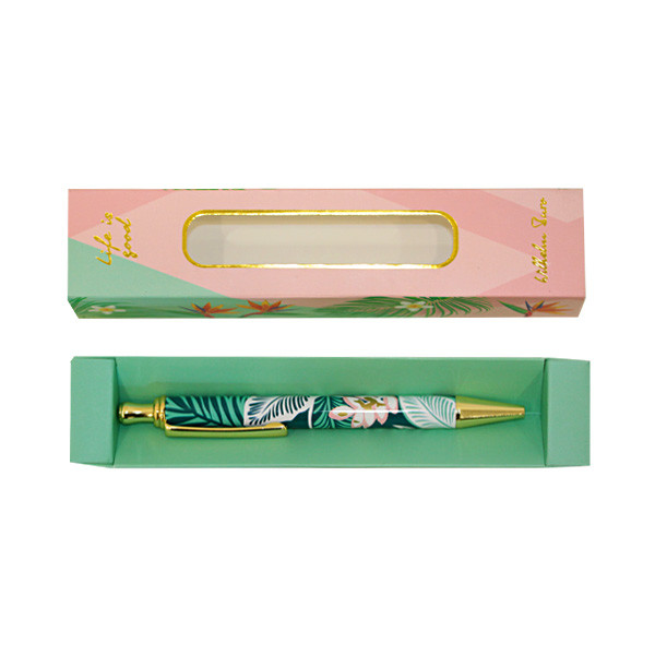 Gift pen ball metal WB /WB168/ "Print of leaves" (1/100)
