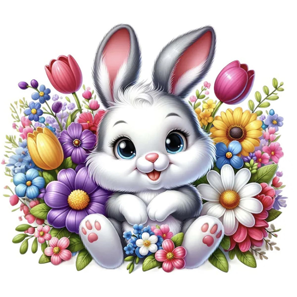 Set for creativity with rhinestones (sticker) "Go to art" /177411/ "Surprise bunny" 11*10cm