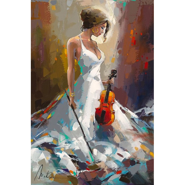 Алмазна мозаїка "Go to art" /178817/ "Перша скрипка" 40*50см на підрамнику
