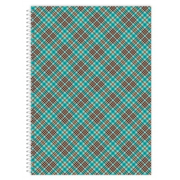 Notebook A4/80 sheets "Rucksack" /PPT-3/ "SCOTLAND" # spiral on the side, tv/lam. cover, 60g/m2, mix (8)