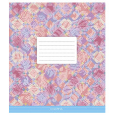 Тетрадь уч. "Школярик" 18л.== /3386L/ "Сolor mania" ВД-лак (девочка) (25/250)