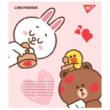 Тетрадь уч. "YES" 12л.# /766526/ "Line friends" (25/500)