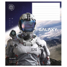 Тетрадь уч. "Школярик" 18л.# /3385K/ "Galaxy life" ВД-лак (мальчик) (25/250)