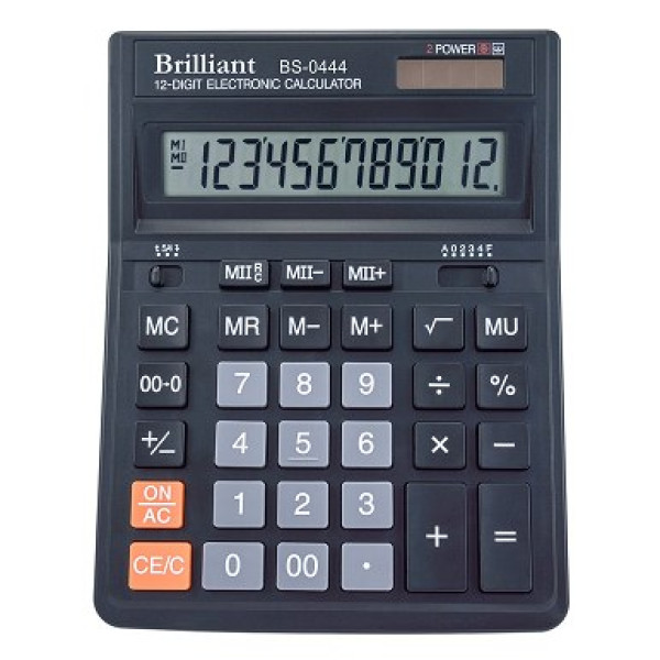 Калькулятор "Brilliant" /BS-0444/ настол.12-разр,2 пам.99*133