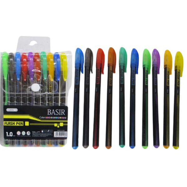 A set of gel pens aromatic /905-10/ 10 col., with a gloss of 1 mm (1/24/288)