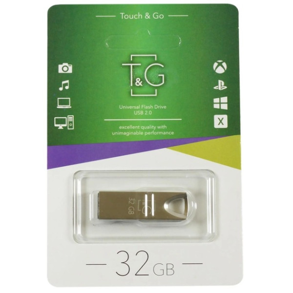 Flash memory "T&G" 32GB metal series 117 silver