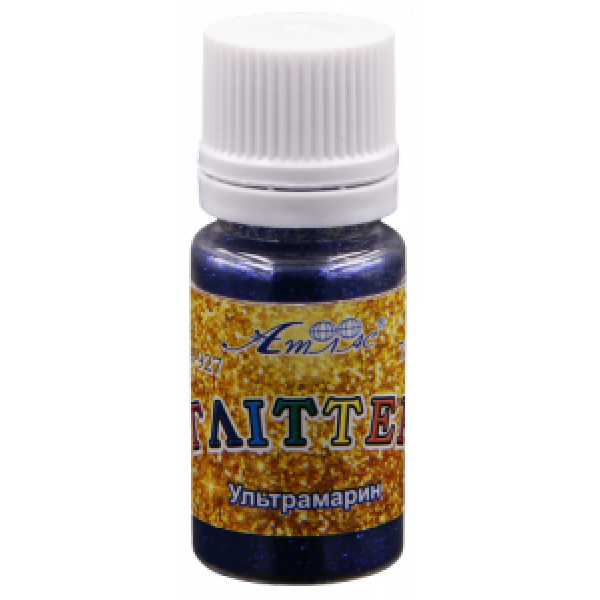 Glitter "Atlas" /AS-2056, A-927/ Ultramarine 7 g, in a plastic jar (1/6)