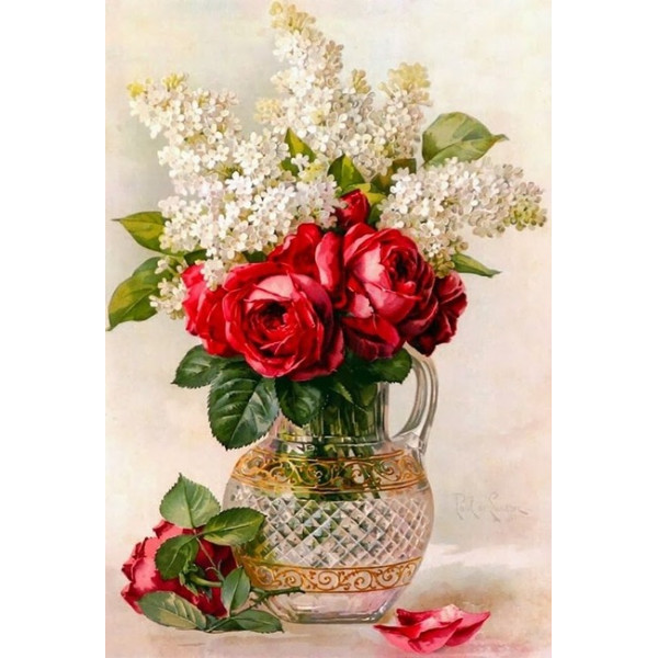 Алмазна мозаїка "Go to art" /178801/ "Ніжність та пристрасть" 20*30см на підрамнику