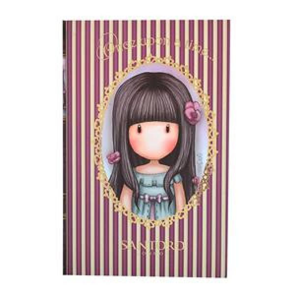 Notebook A4/64 # "YES" /151552/ "Santoro Rosebad" gold foil, Cream block (3)