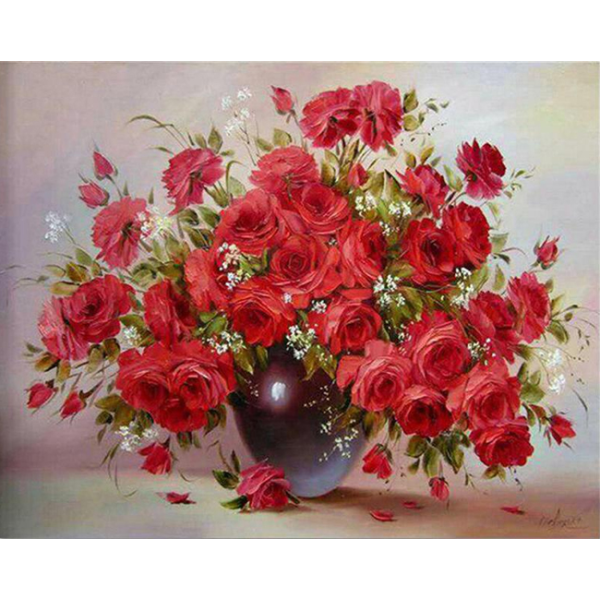 Diamond mosaic "Go to art" /187042/ "Bouquet of love" 30*40 cm