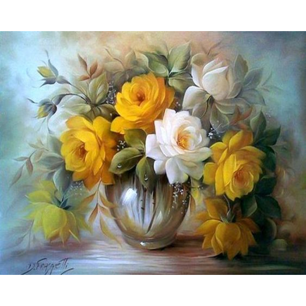Diamond mosaic "Go to art" /187045/ "Exquisite bouquet" 30*40 cm
