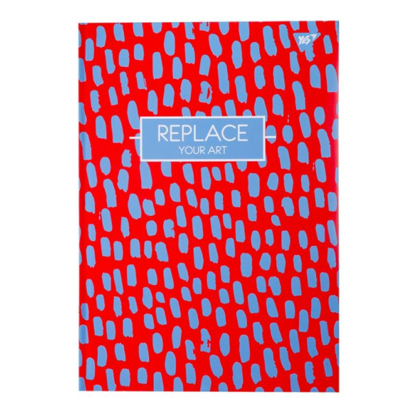 Notebook A4/96 == "YES" /151601/ 7BC "REPLACE" mat. lam.+pantone+embossing (1/60)