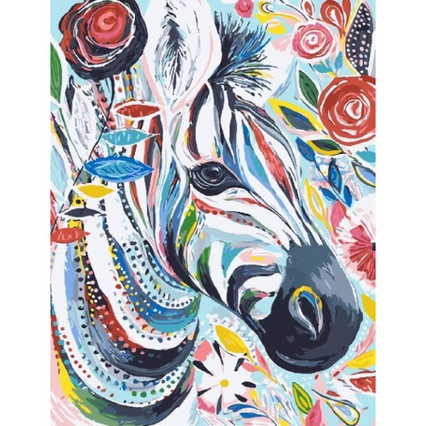 Алмазна мозаїка "Go to art" /178840/ "Африканська красуня" 20*30см на підрамнику