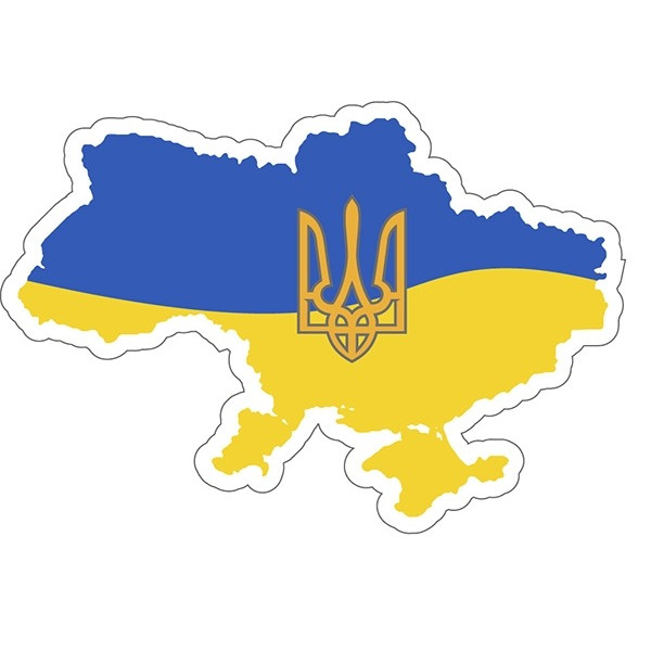Набір для творчості зі стразами (наліпка) "Go to art" /177066/ "Мапа України"10*10 см (1/5)