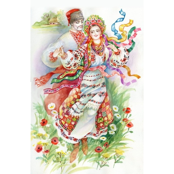 Алмазна мозаїка "Go to art" /189777/ "Гопак" 21*25см на картоні 5D