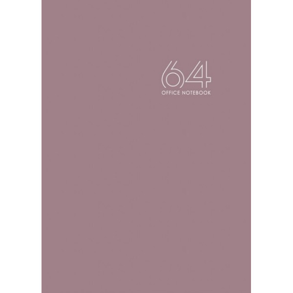 Notebook A4/64 sheets. "Bourgeois" /diz.23227/ integrated cover, mat.lam., external block 55g, # (1/10)