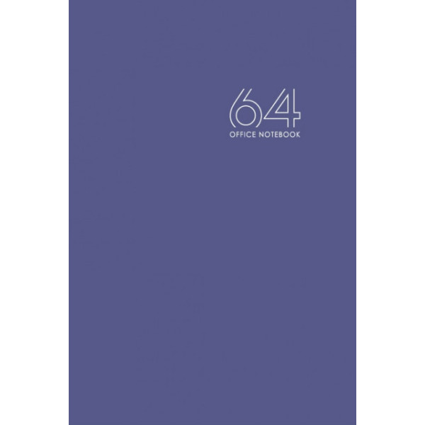 Notebook A4/64 sheets. "Bourgeois" /diyz.23228/ integrated cover, mat.lam., external block 55g, # (1/10)