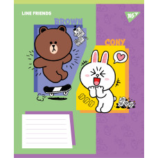 Тетрадь уч. "YES" 24л.# /767643/ "Line Friends Funny" (20/320)