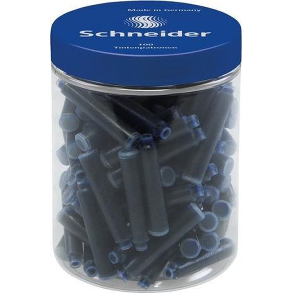 Rod cartridge for ink fountain pens "SCHNEIDER" / S6803/ 100 pcs in a pack., blue (1/6)