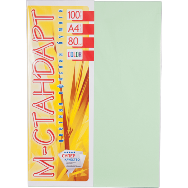 Color paper "M-Standard" A4 paste. (80g) Green /190-MG28/ (100 sheets)