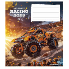 Тетрадь уч. "Школярик" 18л.# /3469K/ "Racing gods" ВД-лак (мальчик) (25/250)
