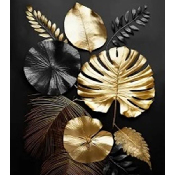 Diamond mosaic "Go to art" /187103/ "Gold composition" 40*50 cm