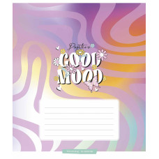 Тетрадь уч. "Школярик" 24л.== /3504L/ "Good mood" выб.УФ-лак (девочка) (25/200)
