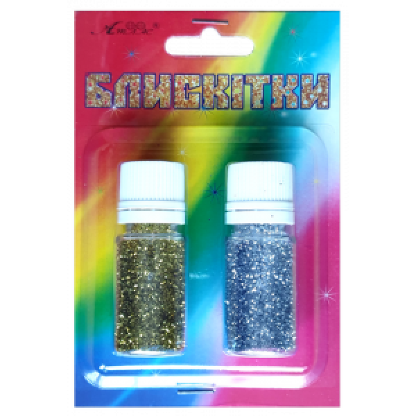Glitter n-r-20 "Atlas" /AS-2220, A-990/ gold+silver, 7 g/2 pcs. (1/12)