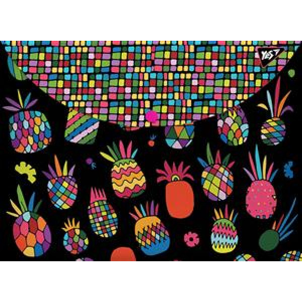 Envelope folder on A4 button "YES" /491660/ "Black pineapple " (1/12/60/120)