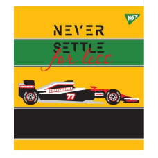Тетрадь уч. "YES" 12л. == / 764217 / "NEVER SETTLE" виб.гибрид.лак (10/250)