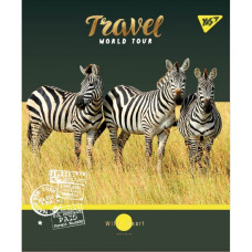 Тетрадь уч. "YES" 24арк. # / 764308 / "WILD ANIMALS" мат. ВДЛ + фольга золото + софт-тач + УФ-выб. (10/160)