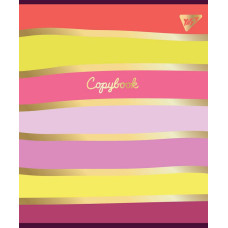 Зошит уч. "YES" 24арк.# /765222/ "Be luxurious" софт-тач+фольга золото (10/160)